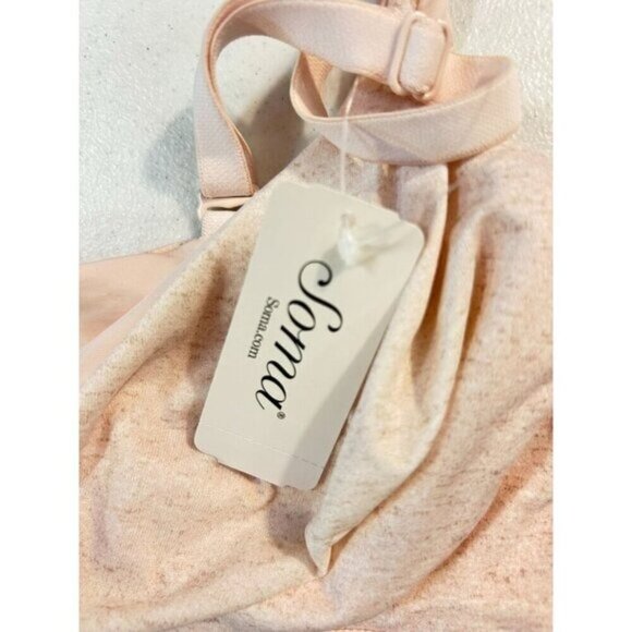 Soma Embraceable Reversible Bralette Blurred Petal Heather Pink Medium NWT - Picture 5 of 5